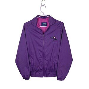 Duckster Vintage Women's Zip Jacket Bay Hill Made In USA Purple Pink 80s 90s S